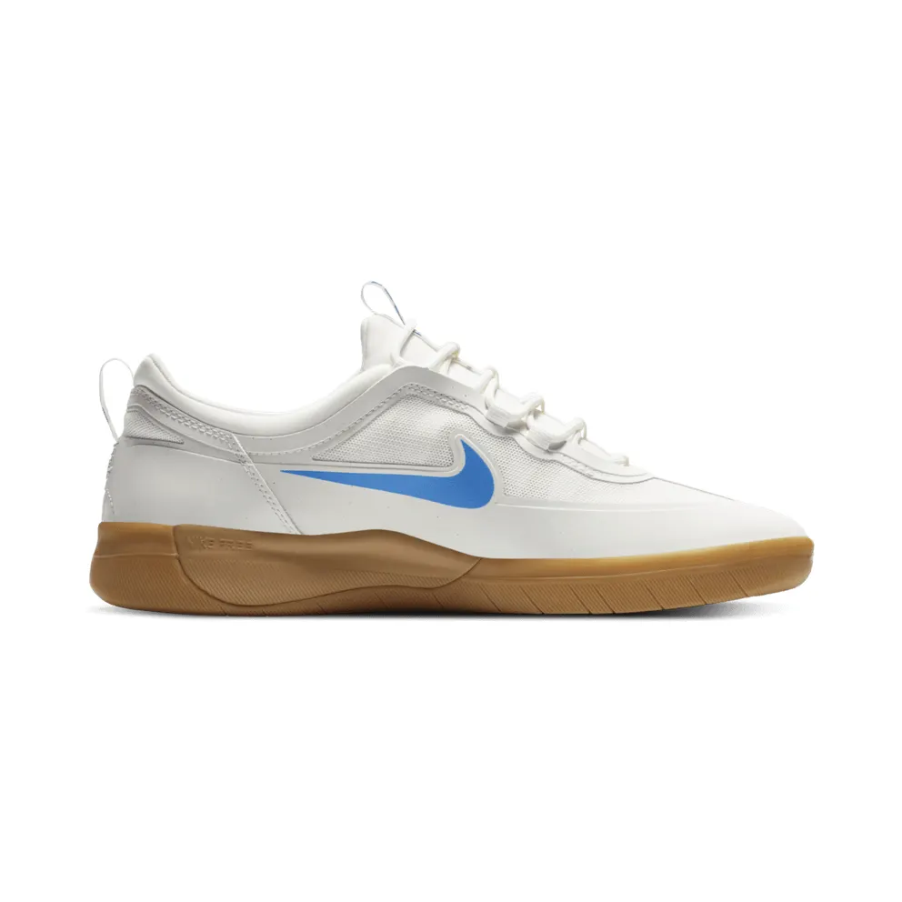 Nike SB Nyjah Free 2 White Light Photo Blue Gum Summit White/Gum Light Brown-Light Photo Blue (BV2078-101)