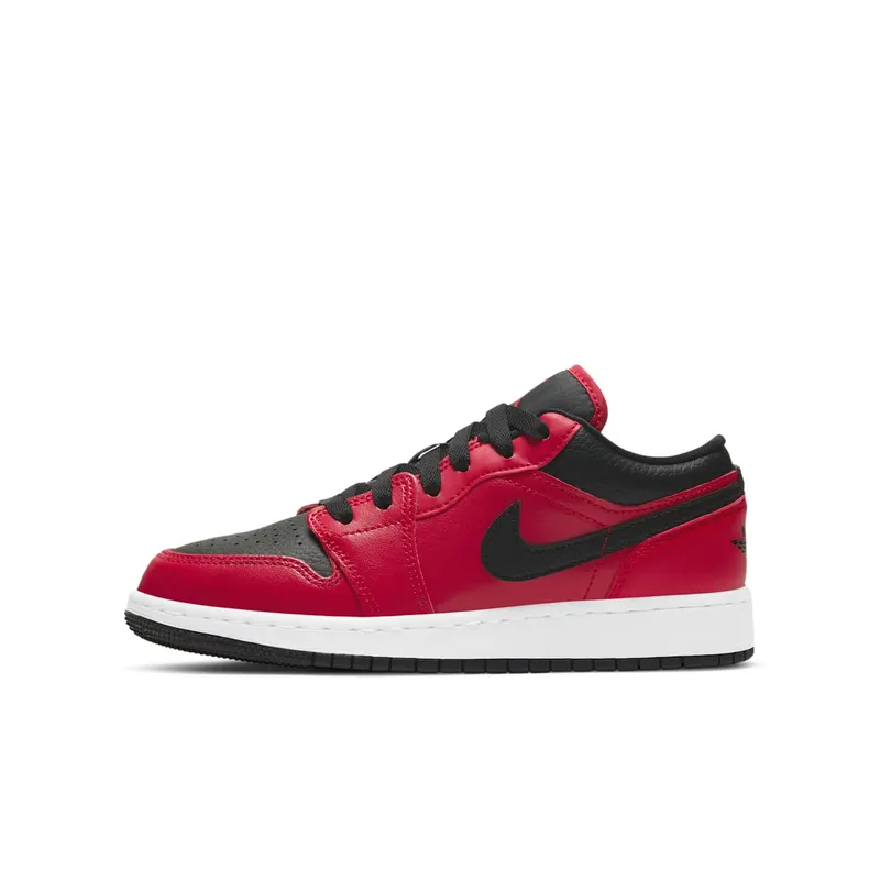Jordan 1 Low Gym Red Black Pebbled (GS) Gym Red/Black/White (553560-605)