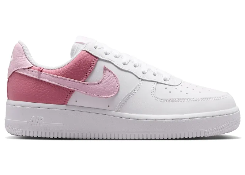 Nike Air Force 1 Low ’07 White Peony Pink Gold Charm Bracelet (IR0872-100)