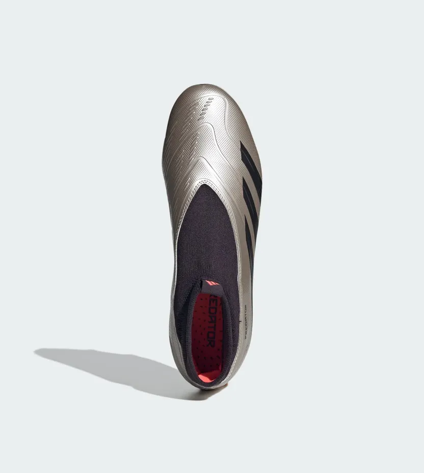 adidas Predator League Laceless FG Platinum Metallic Aurora Black Turbo (IF6331)