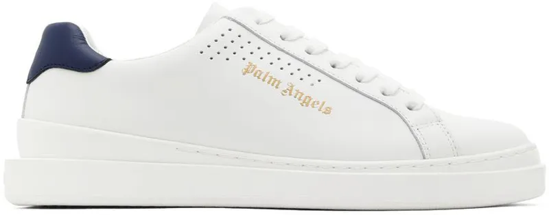 Palm Angels Navy Palm Two Sneakers (PMIA070S22LEA0010146)