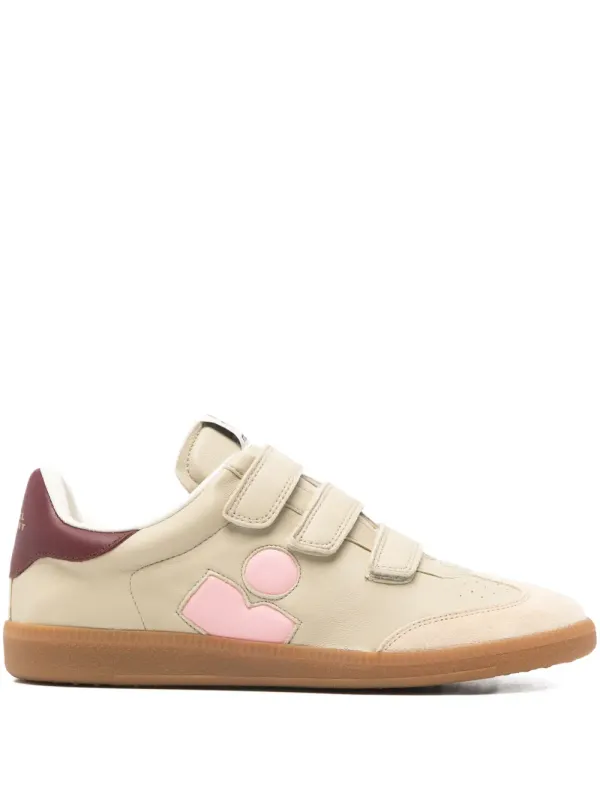 ISABEL MARANT Beth sneakers with Velcro and logo – Beige (BK0013FAC4E13S)