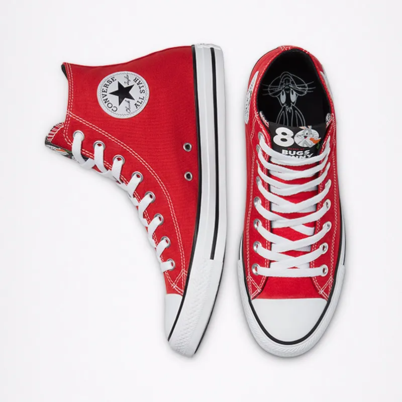 Converse Looney Tunes x Chuck Taylor All Star High ’80th Anniversary – Bugs Bunny Patch’ Red/White/Black (169224C)