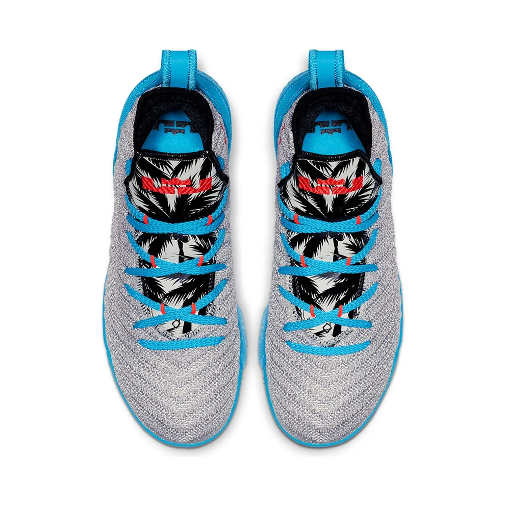 Nike LeBron 16 Tropical Beach (GS) Light Bone/Tour Yellow-Bright Crimson-Blue Lagoon-Atmosphere Grey-Black (AQ2465-076)