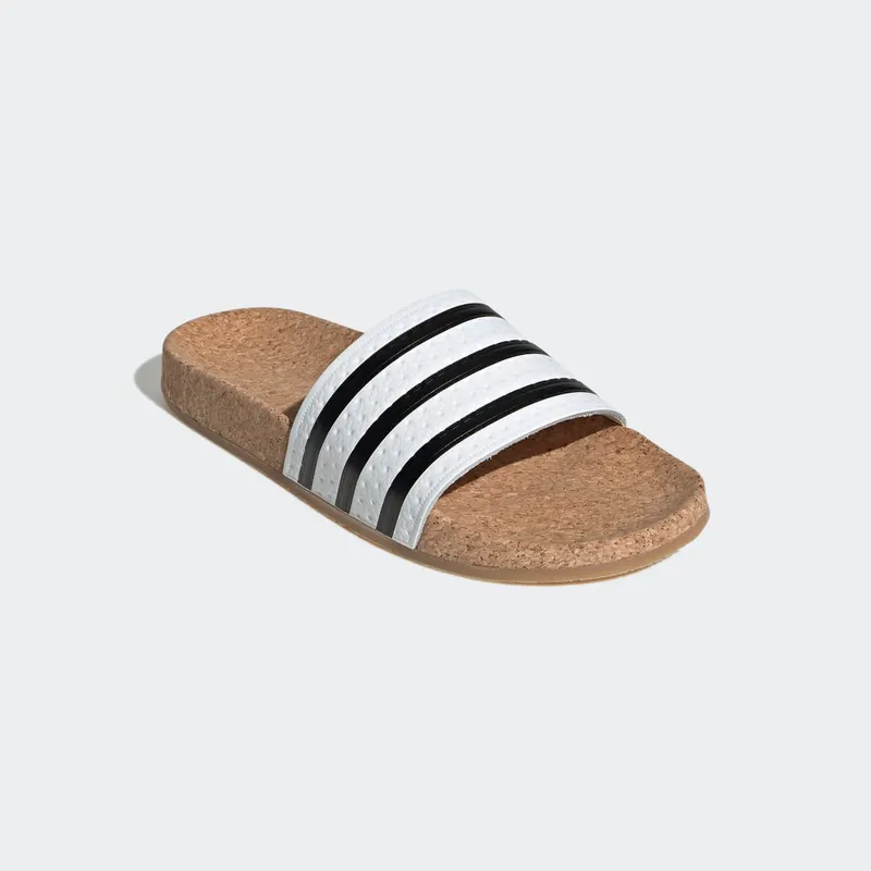 Adidas adilette Cork Slides Cloud White / Core Black / Gum (BA7210)
