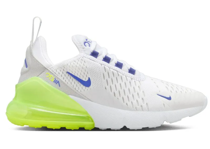 Nike Air Max 270 White Volt Photon Dust Astronomy Blue (HJ9237-100)