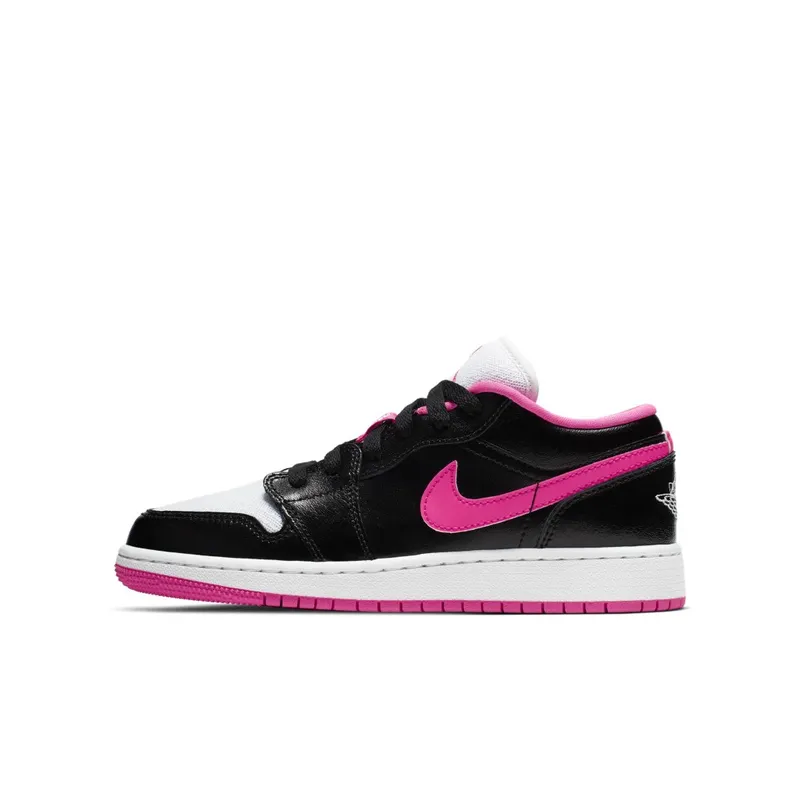 Jordan 1 Low Black White Hyper Pink (GS) Black/White-Hyper Pink (554723-061)