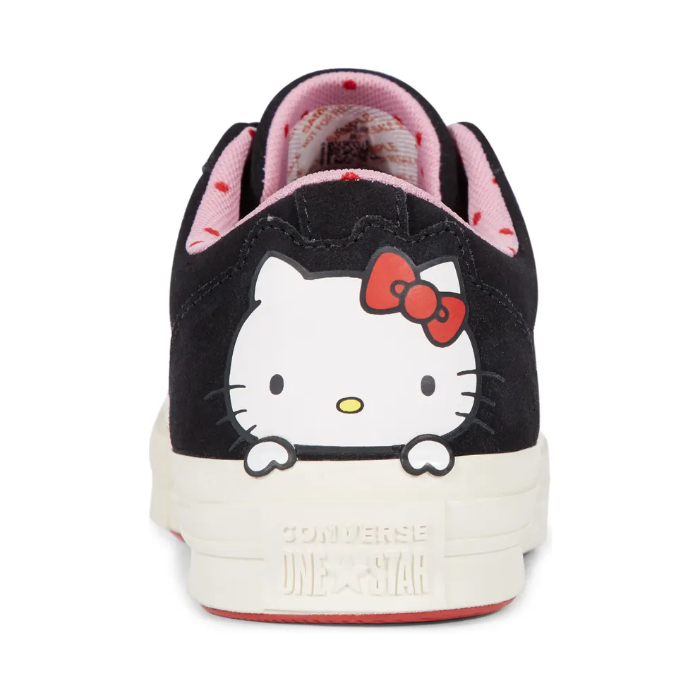 Converse One Star Ox Hello Kitty Black Black/Prism Pink-Egret (162938C)