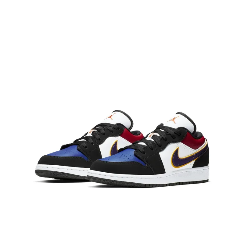 Jordan  1 Low Lakers Top 3 (GS) Black/Field Purple-White (553560-051)