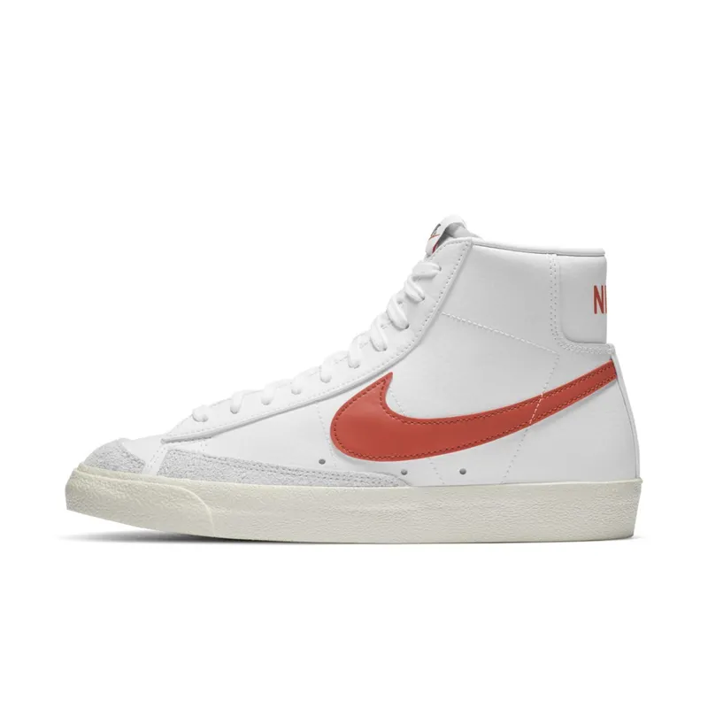 Nike Blazer Mid 77 White Bright Crimson White/White-Bright Crimson (BQ6806-110)