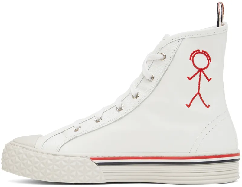 Thom Browne White Collegiate High Top (MFD243E-05584)