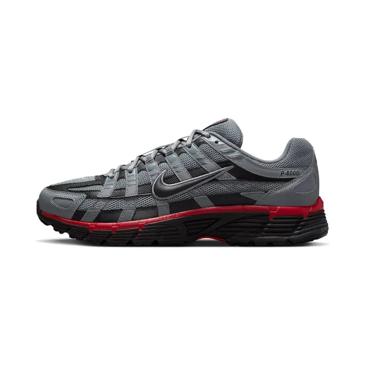 Nike P-6000 “Cool Grey / Black / University Red / Anthracite” (IF6199-001)