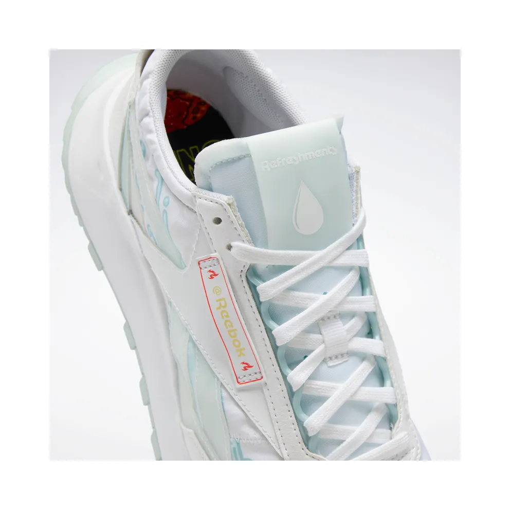 Reebok Hot Ones Classic Leather Legacy Shoes White / Chalk Blue / Neon Cherry