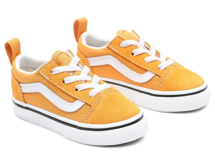 VANS Old Skool Elastic Lace Peuterschoenen (Geel)