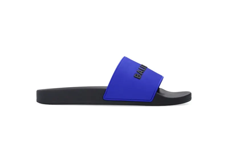 Balenciaga Pool Slide Navy Blue Black (565826 W1S8A 4010)