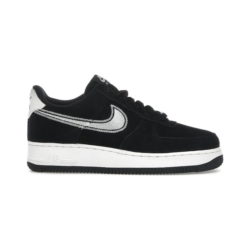 Nike Air Force 1 Low ’07 LV8 Black Sail Embroidered Swoosh (HJ4465-001)