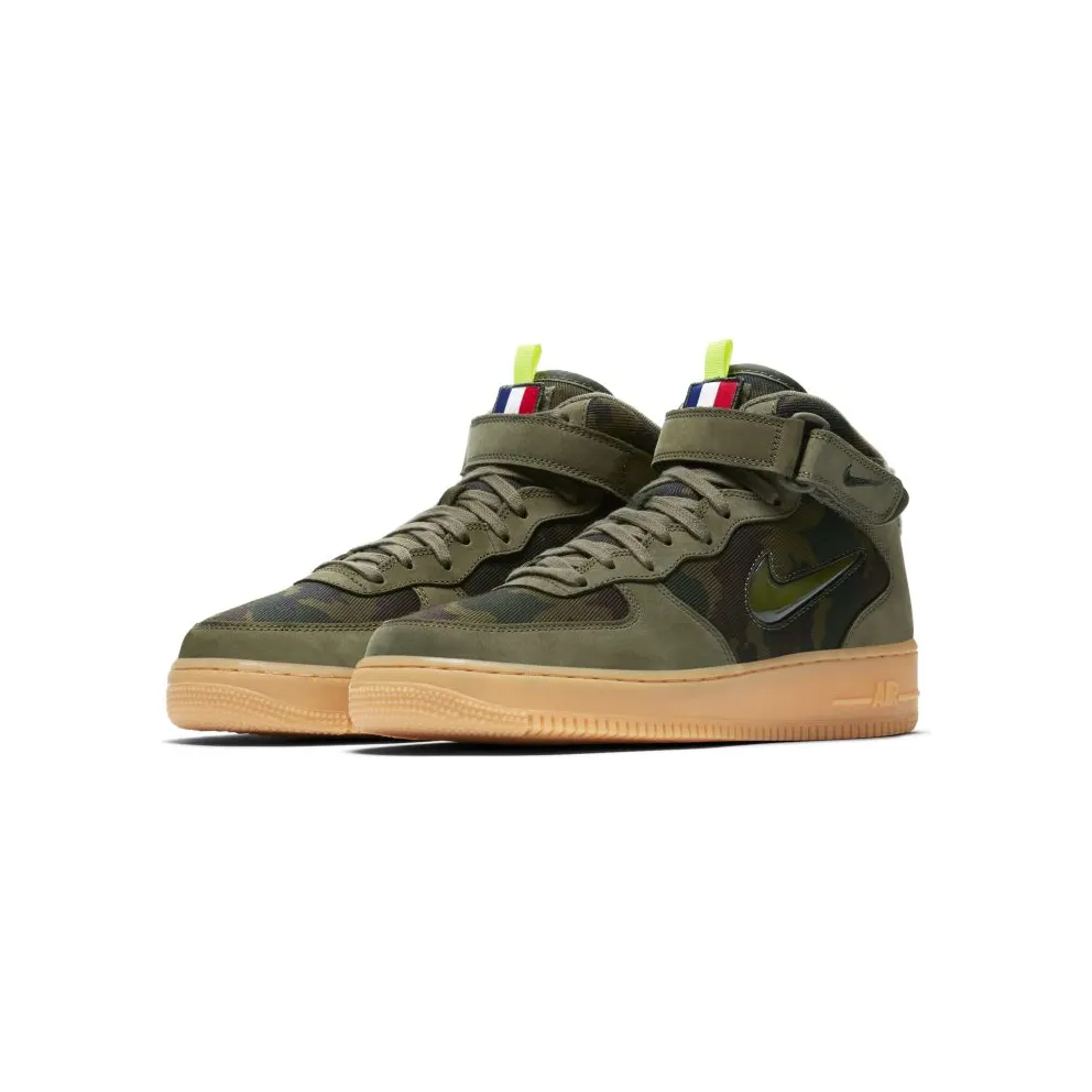 Nike Air Force 1 Mid Country Camo France Medium Olive/Medium Olive-Dark Army-Volt (AV2586-200)