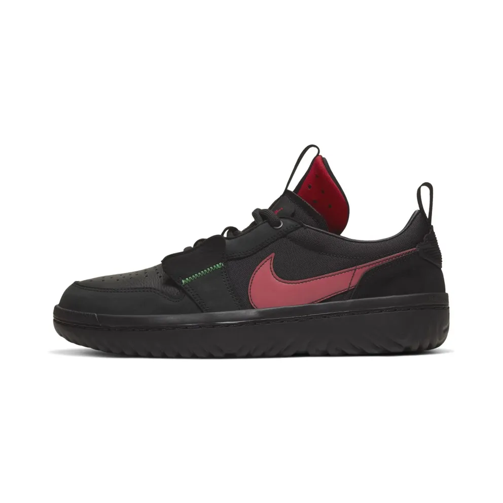 Jordan 1 Low React Fearless Ghetto Gastro Black/Team Red (CT6416-001)