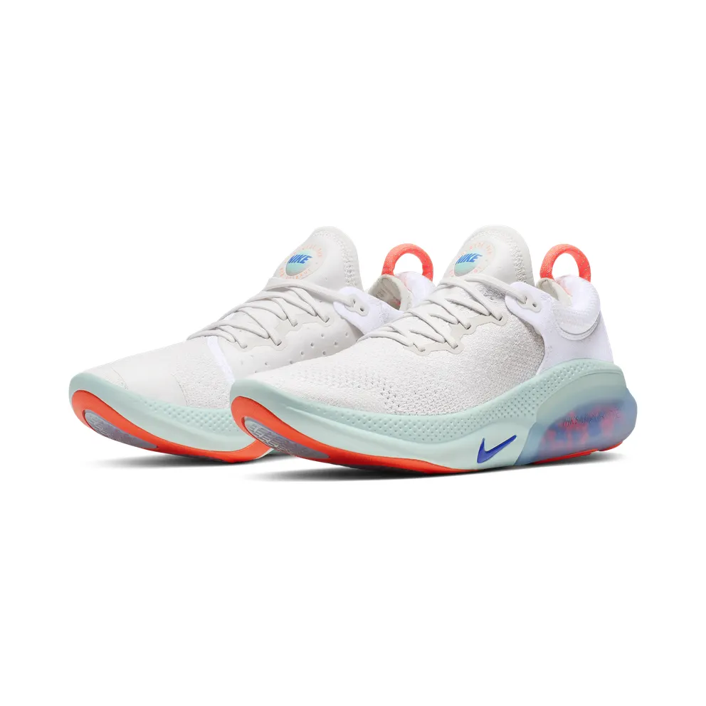 Nike Joyride Run Flyknit White Bright Mango Racer Blue (W) White/Platinum Tint-Bright Mango-Racer Blue (AQ2731-100)
