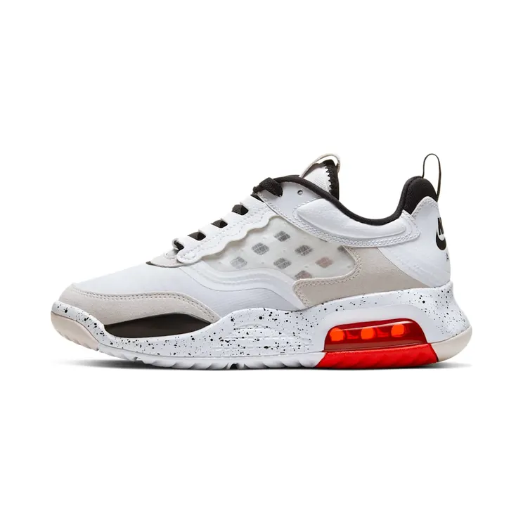 Jordan Air Max 200’White Challenge Red’ GS “White / Challenge Red / Vast Grey / Black” (CD5161-100)