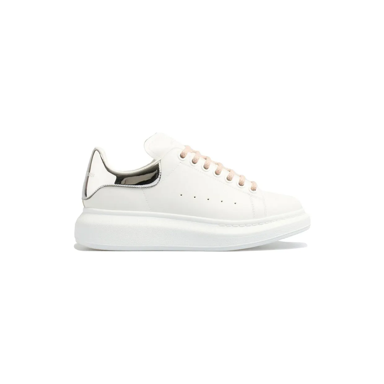 Alexander McQueen Oversized White Silver Pink (718232 WIEE4 9071)