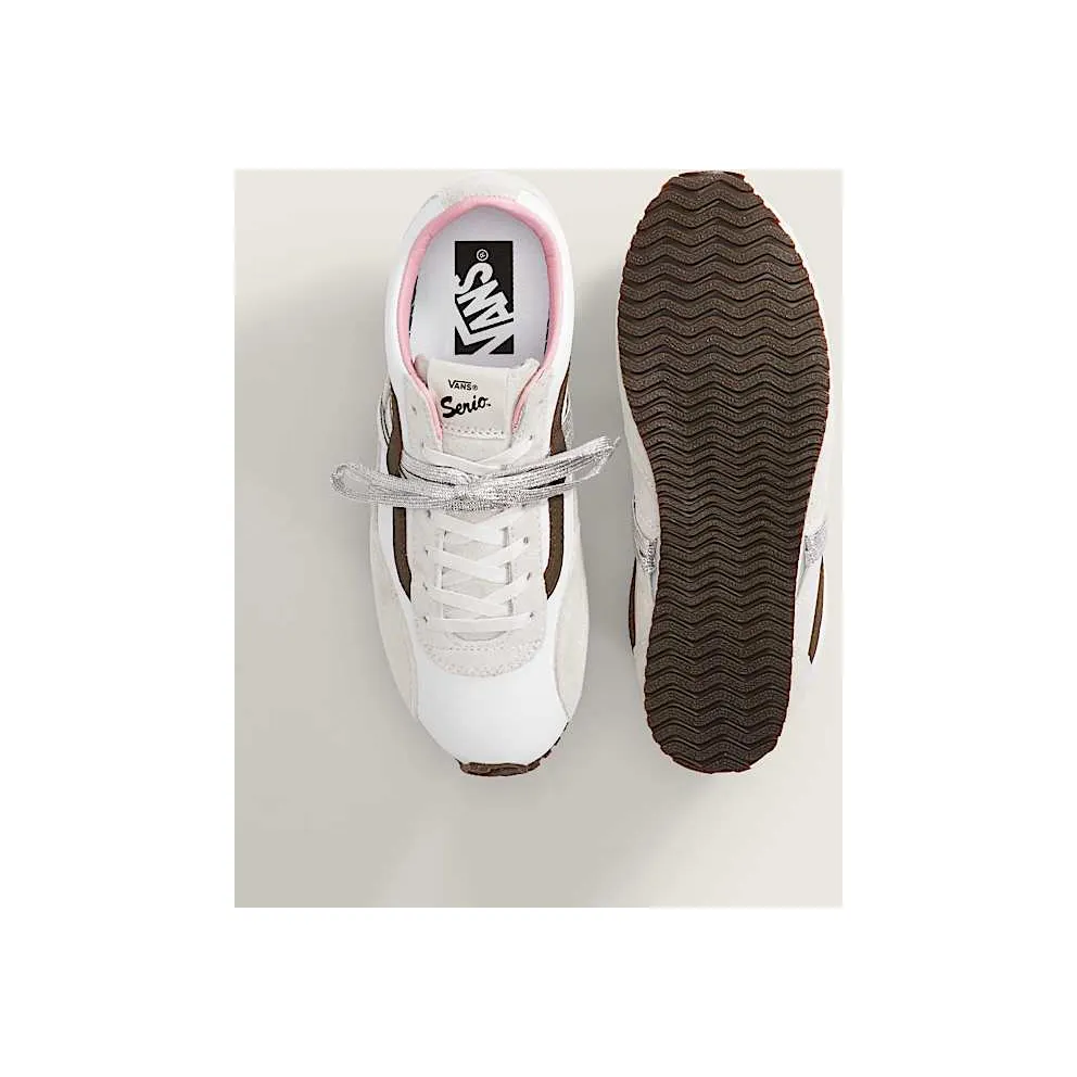 Vans Premium Super Lowpro Trainer White Olive Green (VN000EHQCJ7)