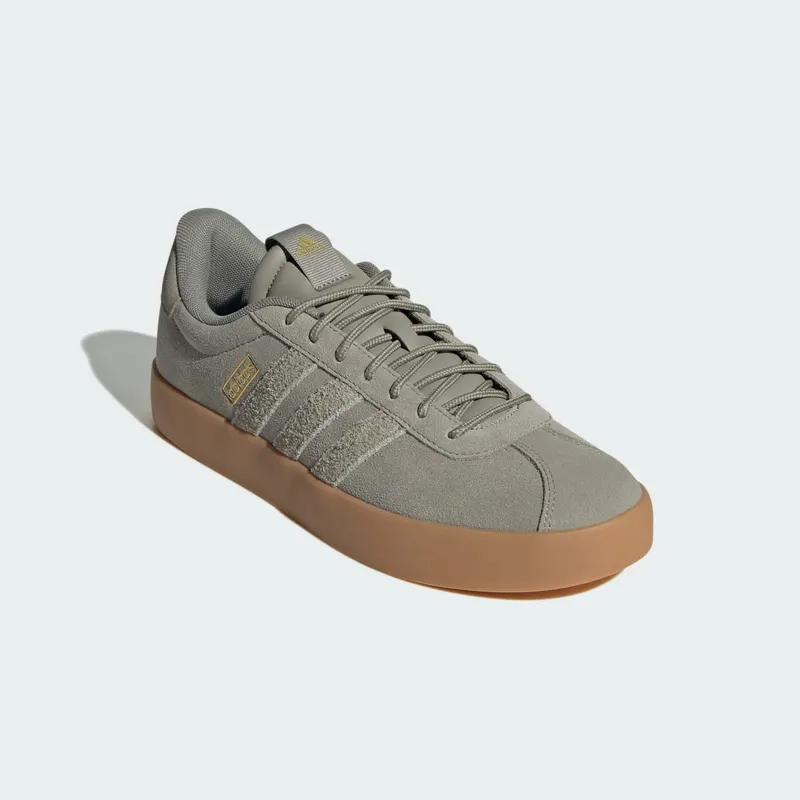 adidas VL Court 3.0 Silver Pebble Gold Metallic (JR8607)