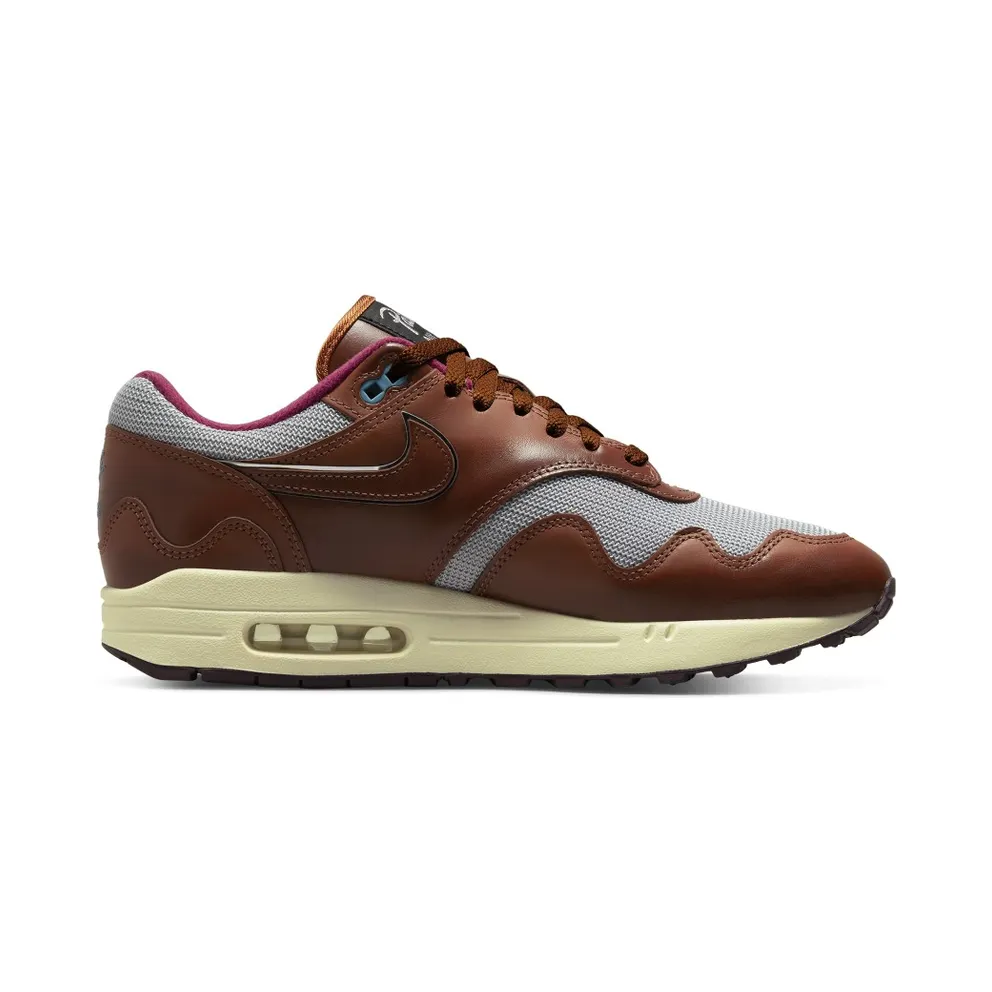Nike Air Max 1 x Patta Dark Russet/Metallic Silver/Dark Russet