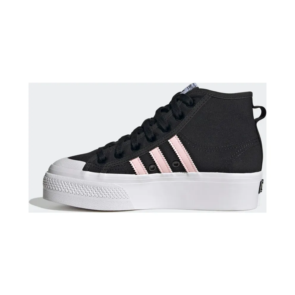 Adidas Nizza Platform Mid Core Black / Clear Pink / Cloud White (GY9934)