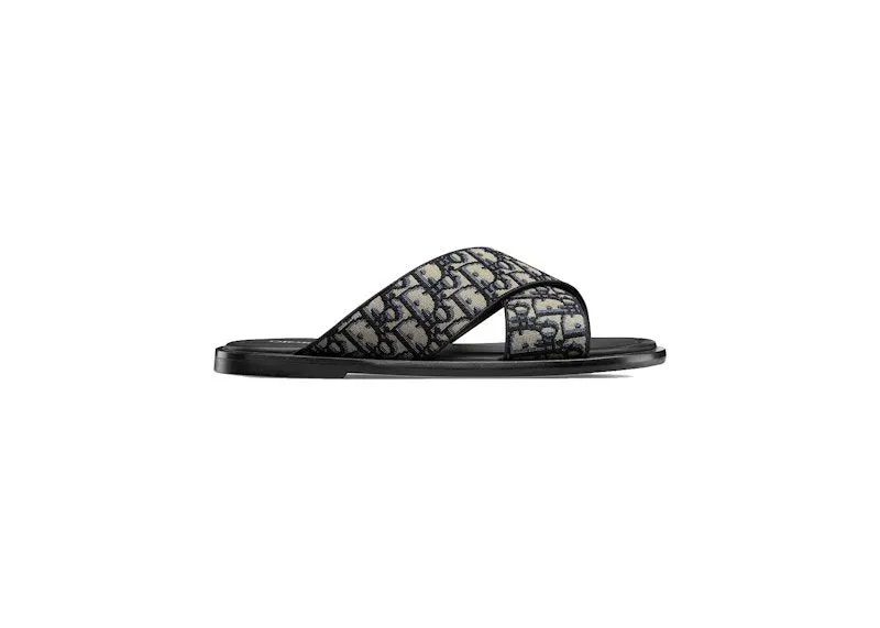 Dior Alias Sandals Blue Oblique (3SA126ZSA_H961)