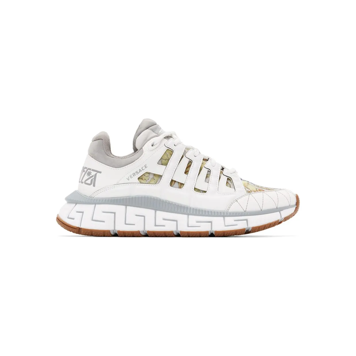 Versace Grey & White Trigreca Sneakers (DSU8094 D16TCG)