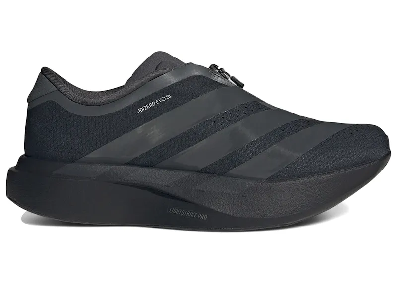 adidas Adizero Evo SL Zip Black Gray Six (KI4797)