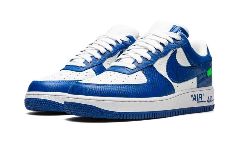 Nike Louis Vuitton Air Force 1 Low “Virgil Abloh – White/Blue” (1A9VAO)