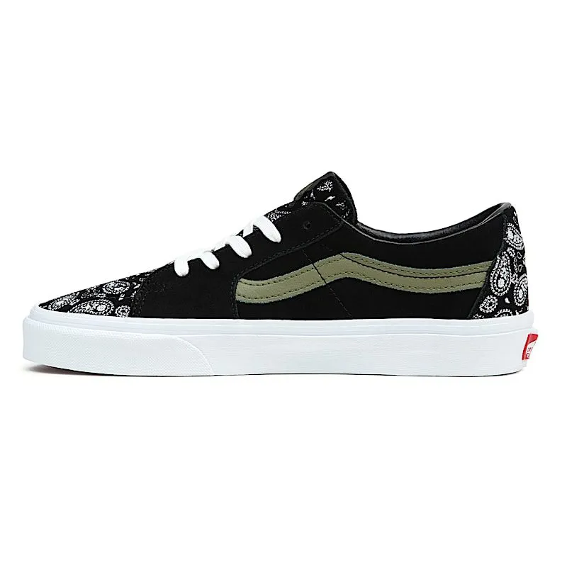 Vans Sk8-Low Paisley Suede Black Green (VN0A5KXDBLK)