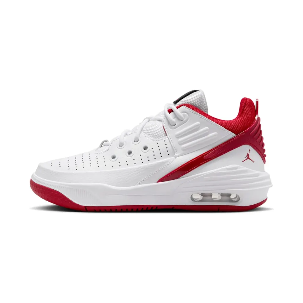 Jordan Max Aura 5 White Black Gym Red (DZ4352-106)