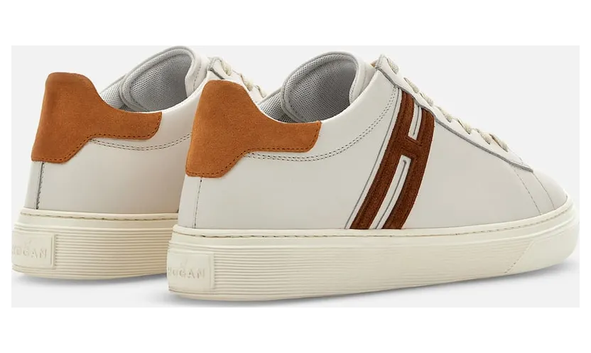 Sneakers Hogan H365 Ivory Orange Brown (HXM3650J310QBL543O) (2)