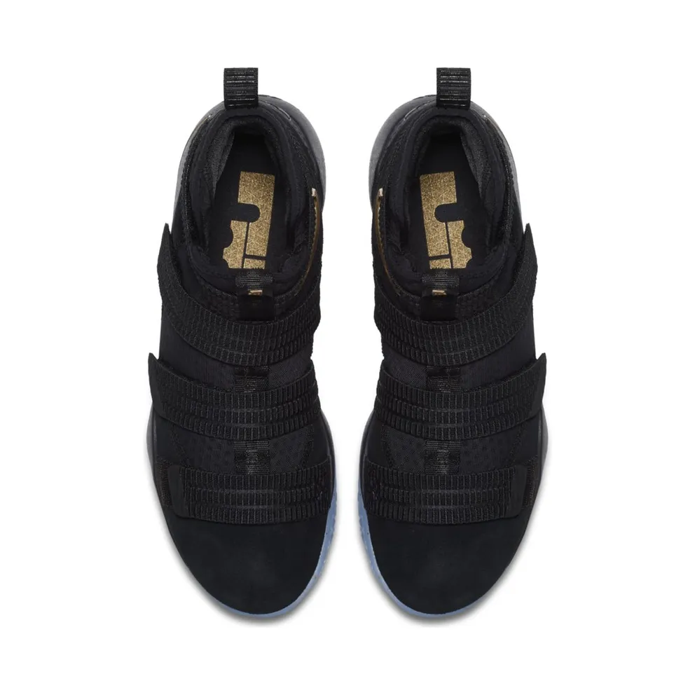 Nike LeBron Zoom Soldier 11 Black Gold Black/Metallic Gold-White (897646-002)