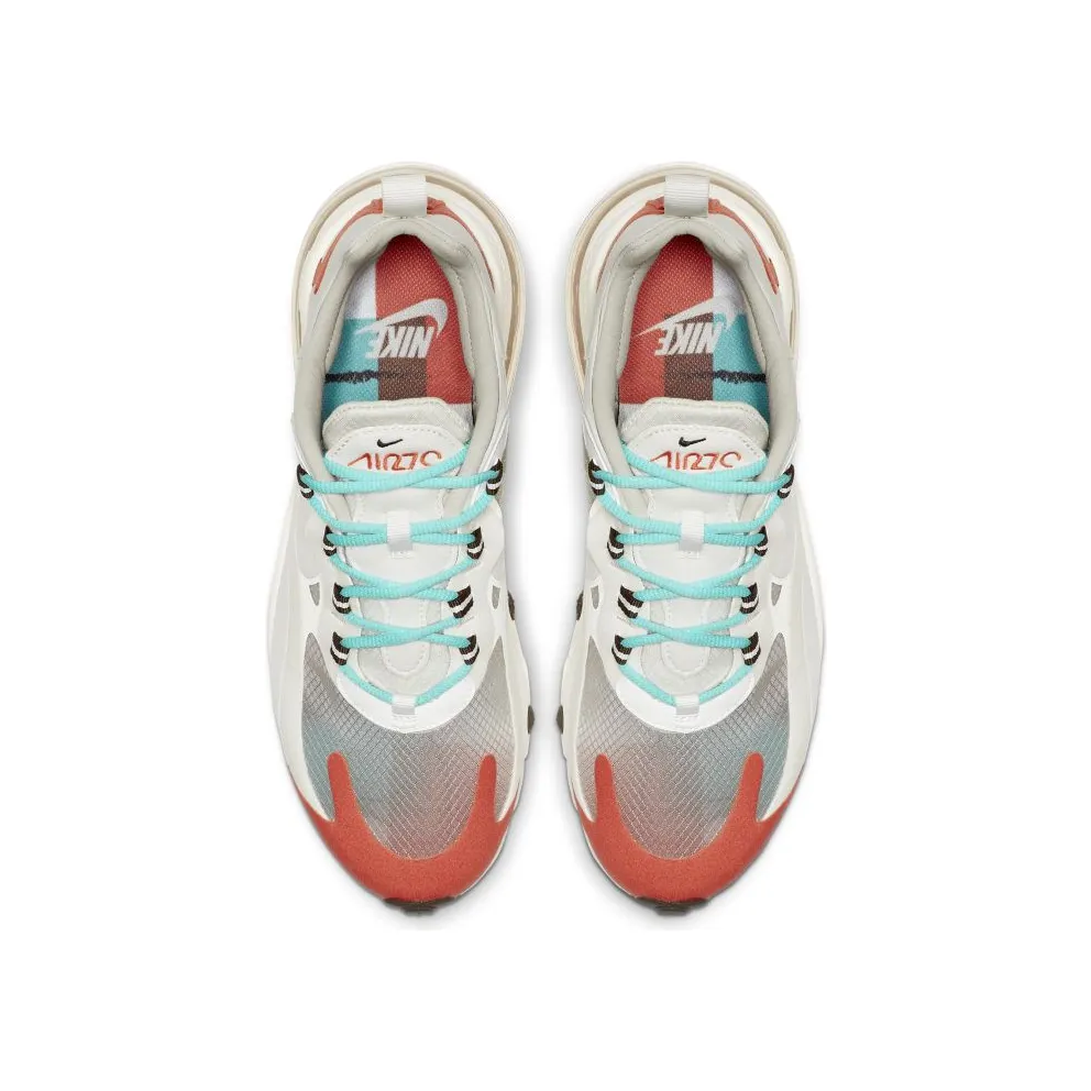 Nike Air Max 270 React Light Beige Chalk (W) Light Beige Chalk/Summit White/Team Orange (AT6174-200)