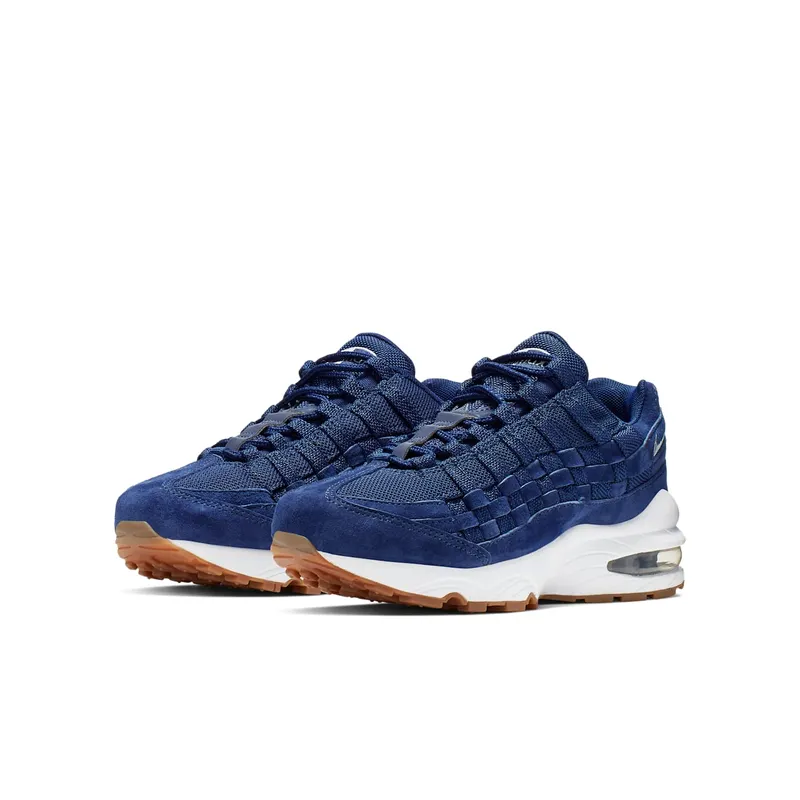 Nike Air Max 95 Woven GS “Blue Void/Wolf Grey” (BV1293-400)