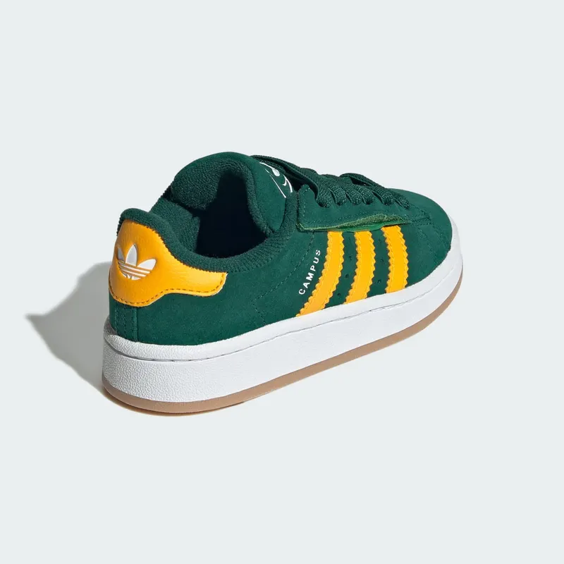 Adidas Campus 00s Comfort Closure Elastic Lace Kids Collegiate Green / Crew Yellow / Cloud White (JR7421)