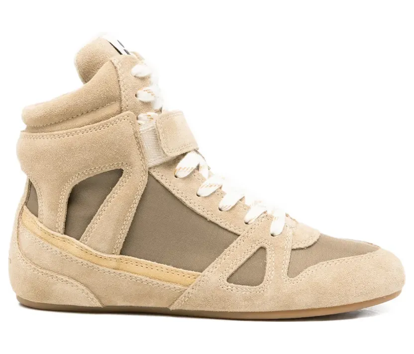 Isabel Marant Senny High-Top-Sneakers aus Wildleder “Grey” (BK0092FAD2E01S)