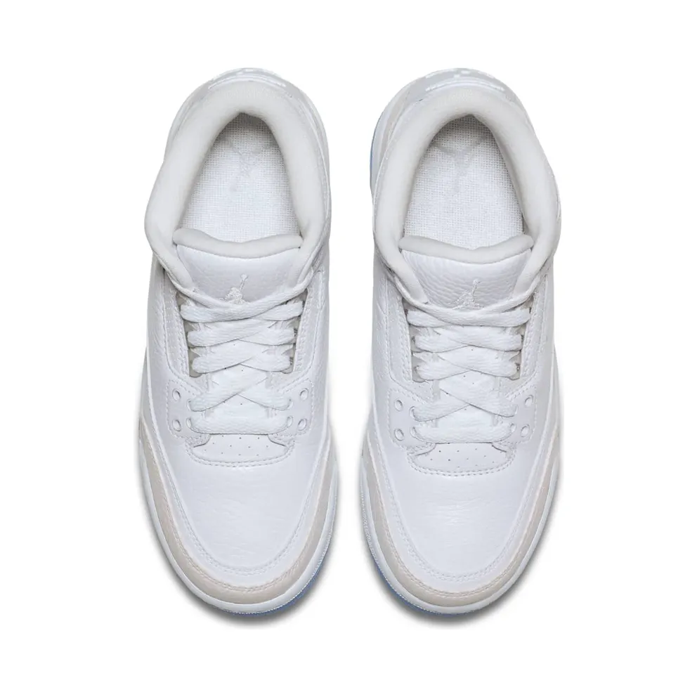 Jordan 3 Retro Pure White 2018 (GS) White/White-White (398614-111)