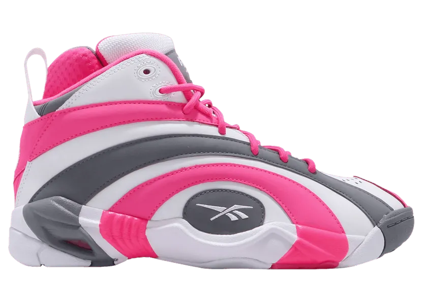 Reebok Shaqnosis Solar Pink White/Solar Pink-Skull Grey (Other Brands Reebok)