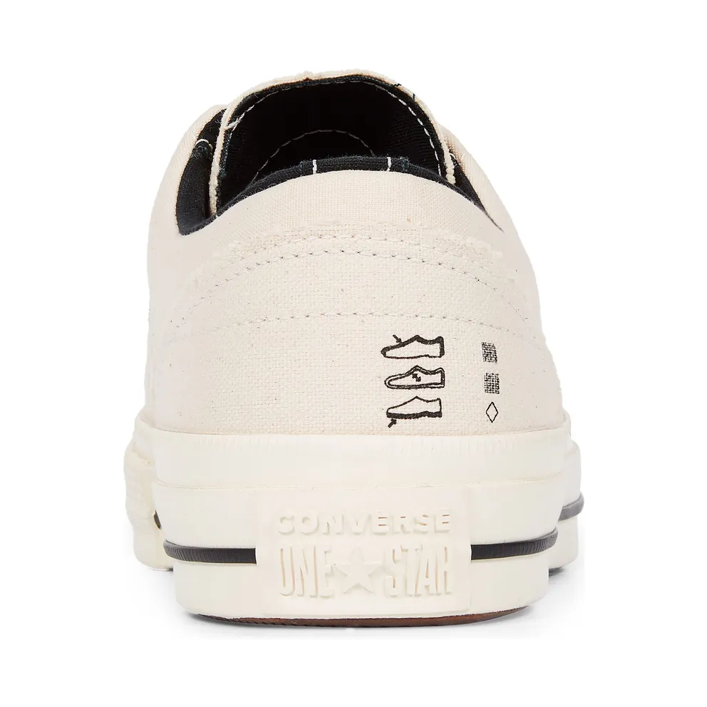 Converse One Star Ox Midnight Studios Egret/Egret-Black (162124C)