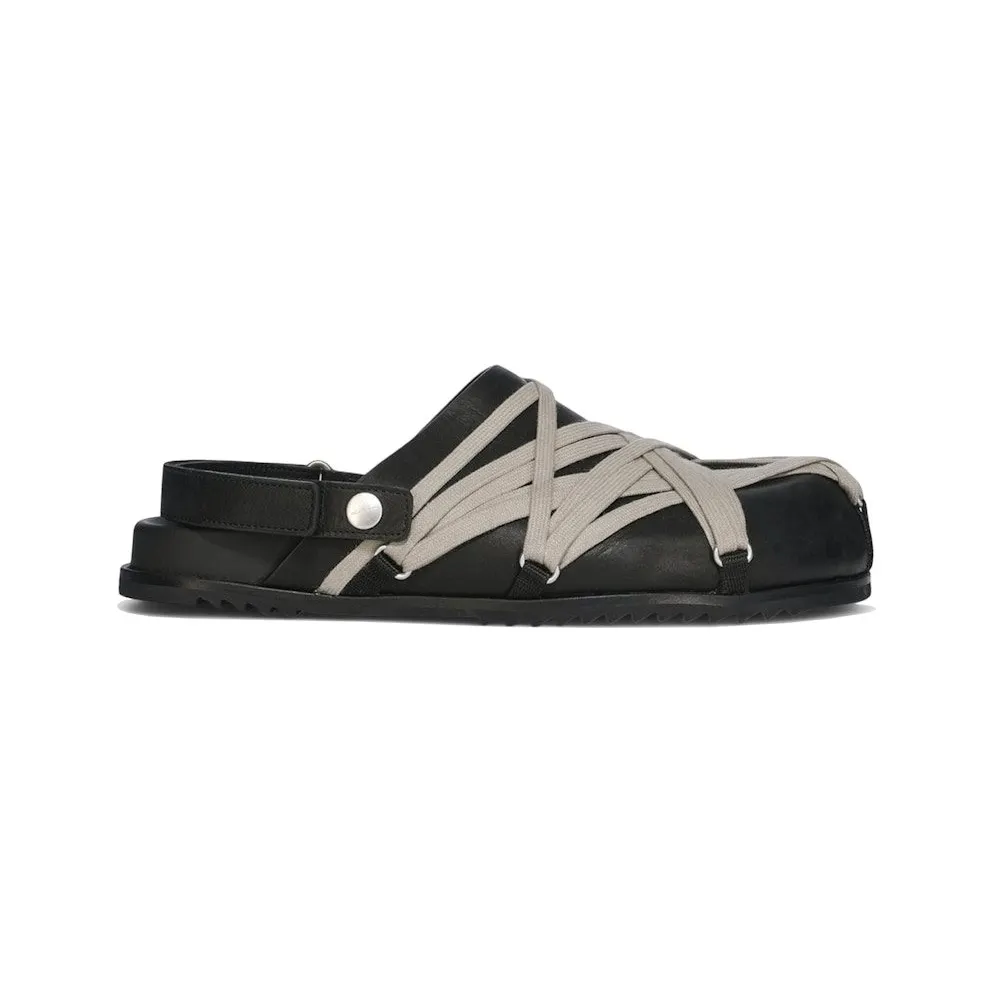 Rick Owens Hollywood Megalaced Mule Granola Black (RU01E5813 LOOW1 09)