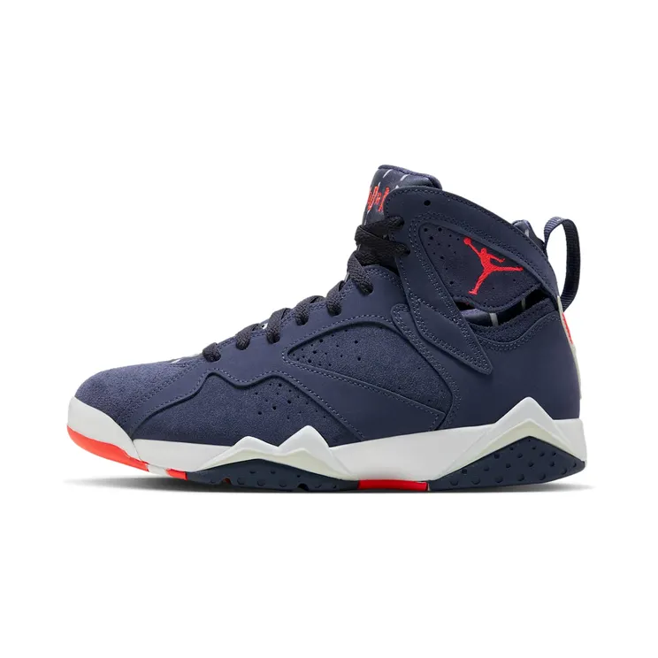 Jordan Air Jordan 7 Retro Qen Purple “Neutral Indigo / White / Light Bone / Bright Crimson” (DV0577-500)