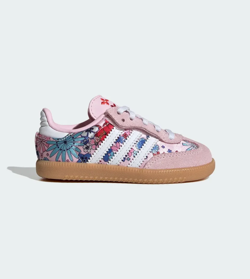Adidas ADIDAS LIBERTY LONDON SAMBA OG COMFORT CLOSURE ELASTIC LACE SNEAKERS Clear Pink / Cloud White / Gum (JQ2006)