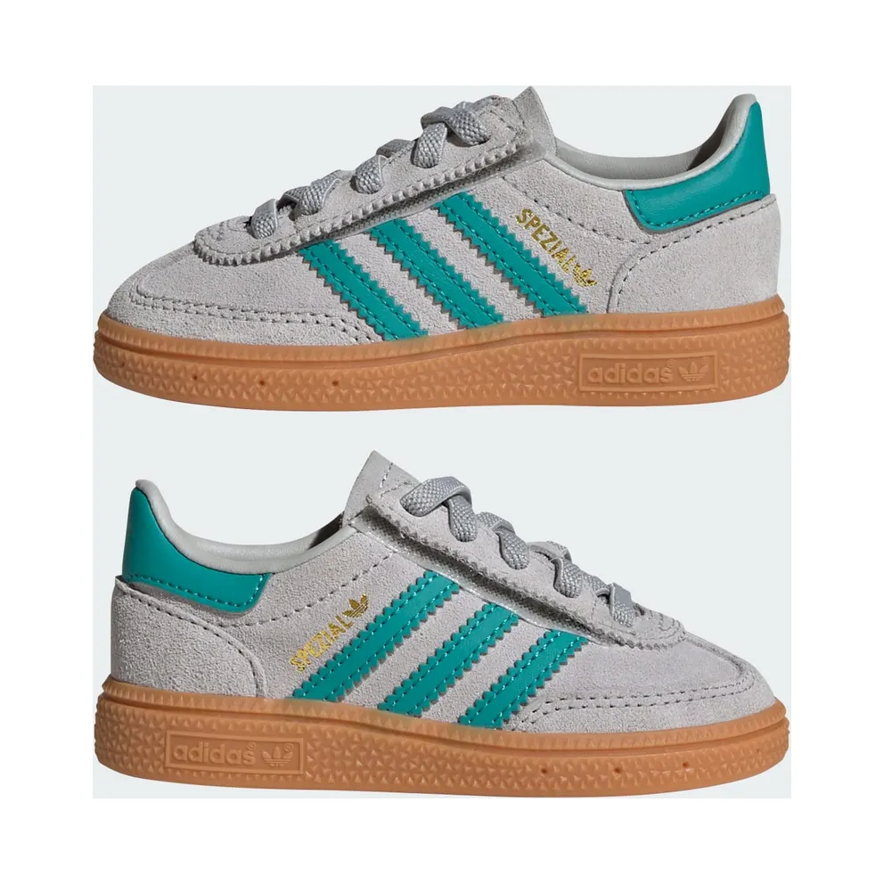 Adidas Handball Spezial Comfort Closure with Elastische Veters Kids Grey Two / Pure Teal / Gum (JP8007)