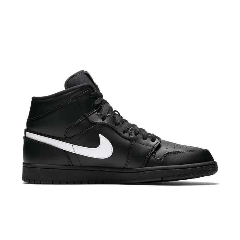 Jordan 1 Mid Black White (2018) Black/White-Black (554724-049)
