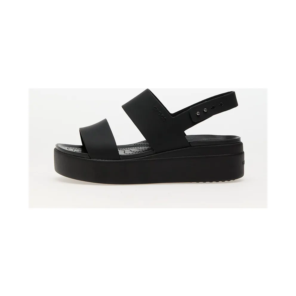 Crocs Brooklyn Low Wedge Sandal Triple Black